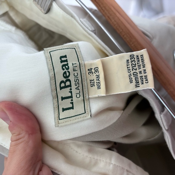 L.L.Bean Khaki Wrinkle Free Chinos Size 34x30 NWT - Picture 10 of 10